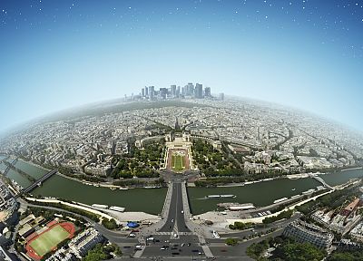 Париж, панорама - копия обоев рабочего стола