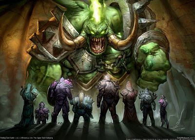 видеоигры, герои, доспехи, 3D (трехмерный), Pitlord, Мир Warcraft: Cataclysm - случайные обои для рабочего стола