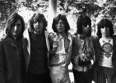 Мик Джаггер, Rolling Stones, оттенки серого, Кит Ричардс, музыкальные группы - обои на рабочий стол