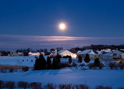 пейзажи, Луна, декабрь - случайные обои для рабочего стола