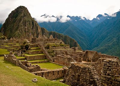 горы, пейзажи, руины, архитектура, Мачу-Пикчу - копия обоев рабочего стола