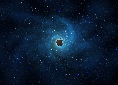 космическое пространство, Эппл (Apple), логотипы - случайные обои для рабочего стола