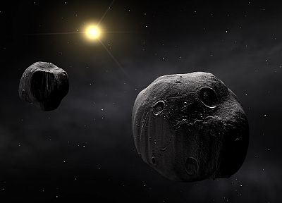 космическое пространство, астероиды - похожие обои для рабочего стола