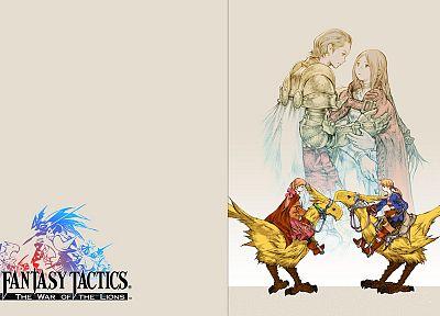 Final Fantasy, видеоигры, Final Fantasy Tactics : Война Львы, Чокобо - случайные обои для рабочего стола