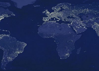 свет, ночь, Земля, глобусы, карты, карта мира - копия обоев рабочего стола