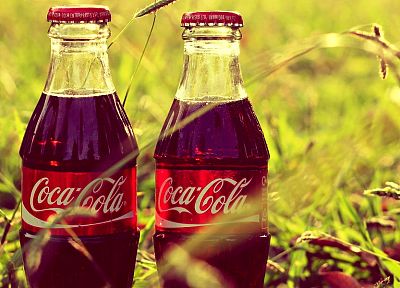 трава, бутылки, Кока-кола - похожие обои для рабочего стола