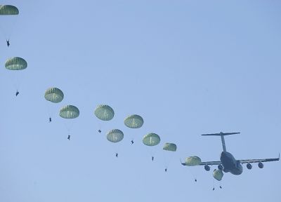 солдаты, самолет, армия, спецназ, в воздухе, небеса - случайные обои для рабочего стола