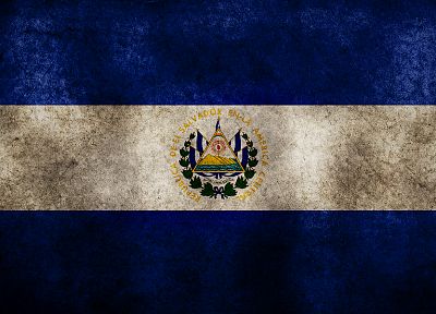 гранж, флаги, Сальвадор - копия обоев рабочего стола
