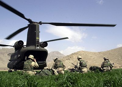 солдаты, военный, CH- 47 Chinook - обои на рабочий стол