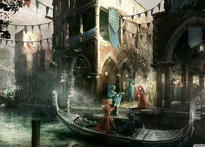 Assassins Creed, Венеция, венецианский, Assassins Creed 2, Венеция - случайные обои для рабочего стола