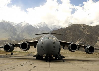 самолет, военный, Афганистан, C- 17 Globemaster - случайные обои для рабочего стола