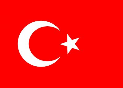 флаги, Турция, простой фон, полумесяц - случайные обои для рабочего стола