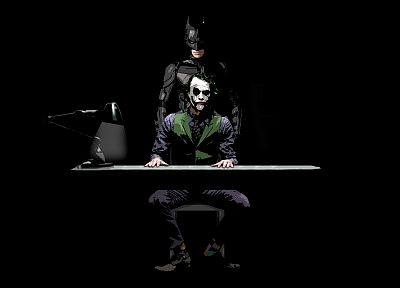 Бэтмен, Джокер, Хит Леджер, Темный рыцарь - копия обоев рабочего стола