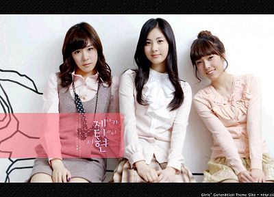 девушки, Girls Generation SNSD (Сонёсидэ), знаменитости, Seohyun, певцы, Джессика Юнг, Тиффани Хван - случайные обои для рабочего стола