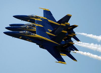 самолет, военный, военно-морской флот, транспортные средства, голубые ангелы, F- 18 Hornet - копия обоев рабочего стола
