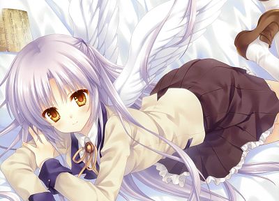 крылья, Angel Beats!, Tachibana Kanade, аниме - случайные обои для рабочего стола