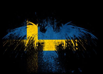 Швеция, орлы, флаги, Шведский - случайные обои для рабочего стола