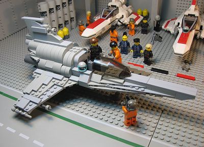 Звездный крейсер Галактика, Viper Mark II, Лего, Viper Mark VII - обои на рабочий стол
