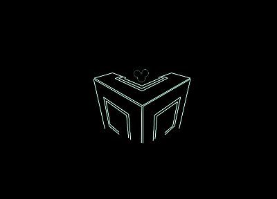 черно-белое изображение, минималистичный, музыка, Deadmau5 - случайные обои для рабочего стола