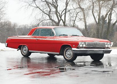 красные автомобили, Chevrolet Impala - обои на рабочий стол