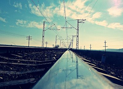 железнодорожные пути, железные дороги - похожие обои для рабочего стола