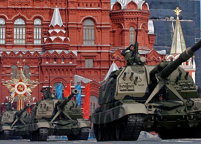 красный цвет, май, Россия, танки, Москва, артиллерия, парад, Красная площадь, квадраты - оригинальные обои рабочего стола