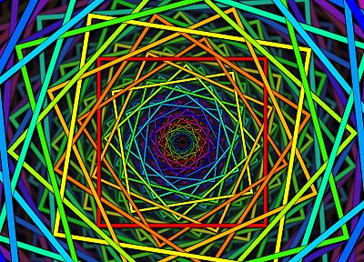 абстракции, многоцветный, формы, радуга, спирали - случайные обои для рабочего стола