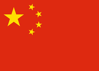 звезды, Китай, флаги, простой фон - оригинальные обои рабочего стола