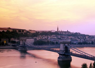 города, архитектура, мосты, здания, Венгрия, Будапешт, цепи - случайные обои для рабочего стола