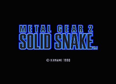 Metal Gear, видеоигры, ретро-игры - обои на рабочий стол
