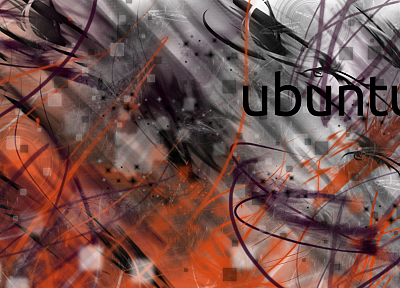 абстракции, Ubuntu, произведение искусства - оригинальные обои рабочего стола