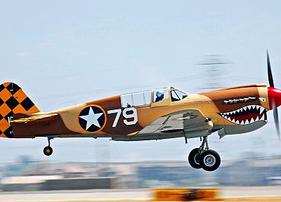 самолет, Curtiss P - 40 - случайные обои для рабочего стола