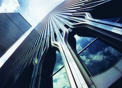архитектура, Всемирный торговый центр, небоскребы - обои на рабочий стол