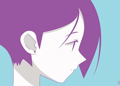 Sayonara Zetsubou Сенсей, фиолетовые волосы, Arai Чи - случайные обои для рабочего стола