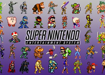 Нинтендо, Кирби, Бэтмен, Линк, уроженец штата Мичиган, Марио, Йоши, Battletoads, Super Nintendo, ретро-игры, жаба ( символ ) - обои на рабочий стол