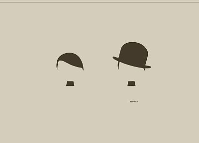 Чарли Чаплин, Адольф Гитлер, шляпы - случайные обои для рабочего стола