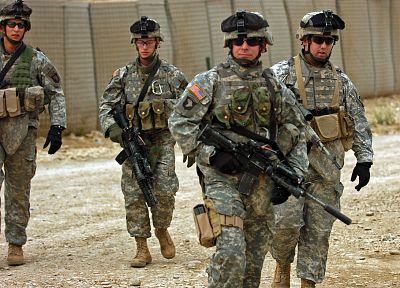 война, пистолеты, армия, военный, солдат, люди, Армия США, M4 - похожие обои для рабочего стола