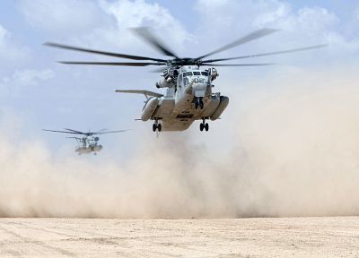 военный, вертолеты, пустыня, проложить низкий, транспортные средства - обои на рабочий стол