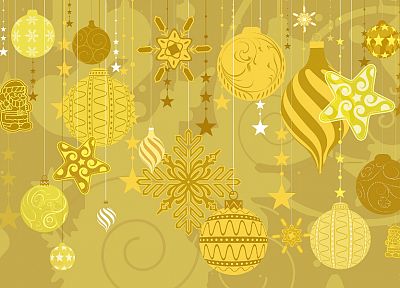 желтый цвет, рождество, праздники, украшения - случайные обои для рабочего стола