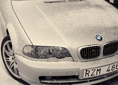 зима, снег, БМВ, автомобили - случайные обои для рабочего стола