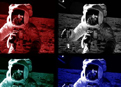 астронавты, лунная походка - случайные обои для рабочего стола
