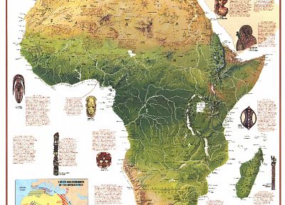 карты, инфографика, Африка - случайные обои для рабочего стола