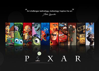 Pixar, кино, Wall-E, автомобили, цитаты, Вверх ( фильм ), В поисках Немо, Рататуй, История игрушек, Суперсемейка, Приключения Флика - копия обоев рабочего стола