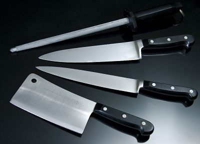 край, сталь, ножи, Мясники нож - случайные обои для рабочего стола