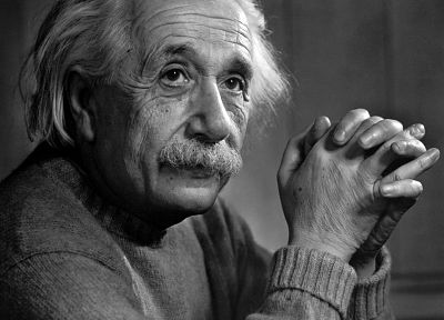 Альберт Эйнштейн, монохромный, оттенки серого - случайные обои для рабочего стола