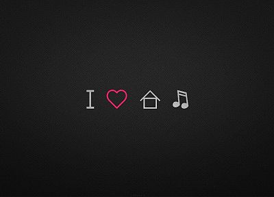 любовь, минималистичный, музыка, дом музыки - обои на рабочий стол