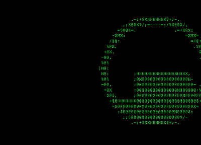 Портал, Black Mesa, ASCII, произведение искусства - обои на рабочий стол