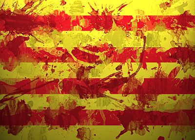 флаги, Испанский, Испания, Каталонии - копия обоев рабочего стола