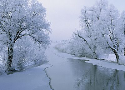 лед, пейзажи, снег, белый, реки - обои на рабочий стол