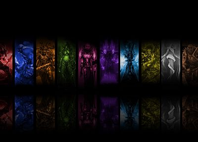 маг, Мир Warcraft, священник, паладин, Разбойник, друид, воины, рыцарь смерти, шаман - копия обоев рабочего стола